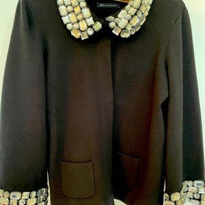 Glamorous Inc. top with chunky rhinestone collar/cuffs